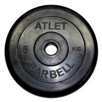 Диск обрезиненный MB Barbell MB-AtletB26-5