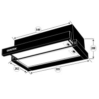 Встраиваемая вытяжка Centek СТ-1841-60 SS