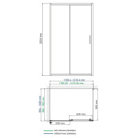 Душевой уголок WasserKraft Main 41S10