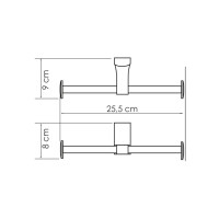 Держатель туалетной бумаги WasserKraft Leine K-5096D