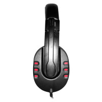 Гарнитура Oklick HS-L380G Abbadon черный/красный