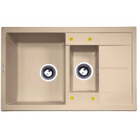 Кухонная мойка Zigmund & Shtain Rechteck 780.2 топленое молоко