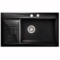 Кухонная мойка Marmorin HALIT black METALIC 1b1d R (520 113 012)