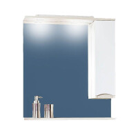 Зеркало-шкаф Бриклаер Токио 60 R светлая лиственница/белый