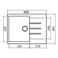 Кухонная мойка Lava L.1 VANILLA