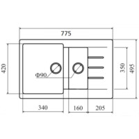 Кухонная мойка Zigmund & Shtain Rechteck 775.2 млечный путь