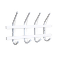 Вешалка Sheffilton SHT-WH11 беленый/алюм.металлик