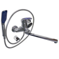 Смеситель для ванны Russia-Moscow 2570 с синей ручкой