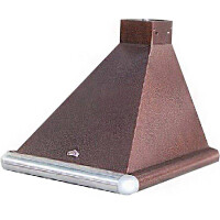 Каминная вытяжка Elikor Сатурн 60П-180-В1Л медный антик/нержавеющая сталь