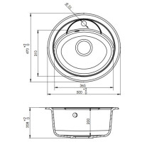 Кухонная мойка Kuppersberg Capri 1B white alabas