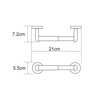 Держатель туалетной бумаги WasserKraft Rhein K-6222