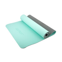 Коврик для йоги Starfit FM-201 TPE 173x61x0,6 см мятный/серый