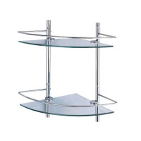 Полка стеклянная угловая двойная WasserKraft K-3122