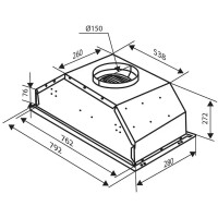 Встраиваемая вытяжка Zigmund & Shtain K 011.7 B