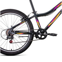 Велосипед Forward Iris 24 1.0 2022 г RBK22FW24729 темно-серый/розовый