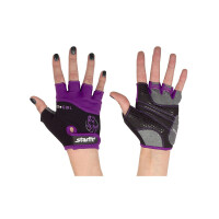 Перчатки для фитнеса Starfit SU-113 черный/фиолетовый/серый XS