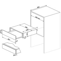 Встраиваемый шкаф для подогрева посуды Smeg CPR115N