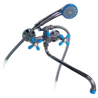 Смеситель для ванны Серп и Молот 3805 голубой