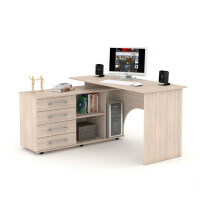 Стол компьютерный Мебель-Комплекс СКУ-15 Шимо Ясень Светлый