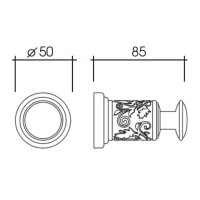 Крючок одинарный Schein 7065001