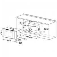 Встраиваемый газовый духовой шкаф Cata HFG-900