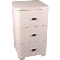 Комод Альтернатива Плетенка М2429 слоновая кость