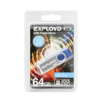 Флэш-накопитель Exployd 64GB 530 синий