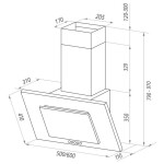 Каминная вытяжка Maunfeld Tower C 50 белый