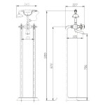 Смеситель для ванны Timo Nelson 1900/02Y-CR Antique
