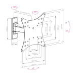 Кронштейн для телевизора Arm Media Mars-03 black
