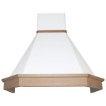 Каминная вытяжка Elikor Камин Грань 90П-650-П3Л бежевый/дуб неокрашенный