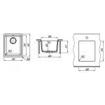 Кухонная мойка Flortek Ринг 300 мокко (24.050.А0300.303)