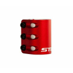 Зажим с проставкой для трюкового самоката STG красный Х105144