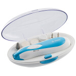 Маникюрно-педикюрный набор Delta DL-0750 белый/бирюзовый