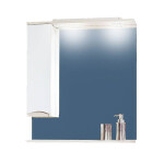 Зеркало-шкаф Бриклаер Токио 80 L светлая лиственница/белый