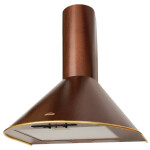 Каминная вытяжка Elikor Эпсилон 60П-430-П3Л медный антик/золото