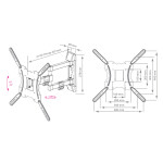 Кронштейн для телевизора Kromax Galactic-40 черный
