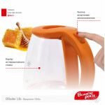 Чайник электрический Великие реки Дон-1 оранжевый