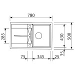 Кухонная мойка Zigmund & Shtain Rechteck 780 топленое молоко