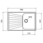 Кухонная мойка Lava L.3 LATTE