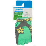 Перчатки для фитнеса Starfit SU-112 серый/мятный/желтый S