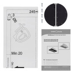 Встраиваемая вытяжка Krona Elisa Glass Black 600 PB