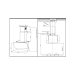 Каминная вытяжка Korting KHC 66135 GN