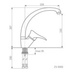 Смеситель для мойки Zigmund & Shtain ZS 0300 топленое молоко