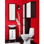 Зеркальный шкаф Бриклаер Бали 40 венге