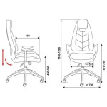 Кресло руководителя Бюрократ Zen коричневый