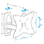 Кронштейн для телевизора Holder LCDS-5037 металлик