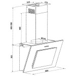 Каминная вытяжка Weissgauff Gamma 60 PB OW