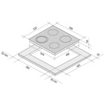 Встраиваемая электрическая варочная панель Krona ORSA 60 BL