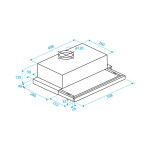 Встраиваемая вытяжка Beko CTB6407X